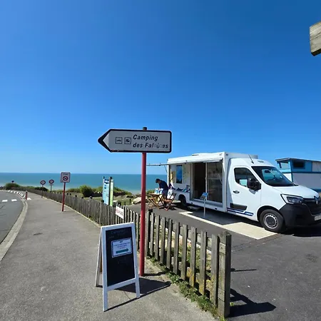 Mobil-home Vue Piscine - La Falaise - La Coquille D'opale مكان تخييم