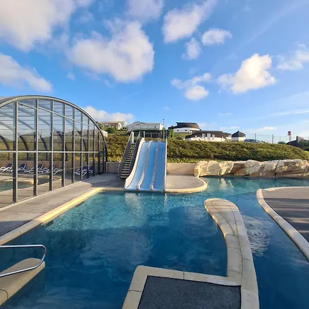 Mobil-home Vue Piscine - La Falaise - La Coquille D'opale مكان تخييم *