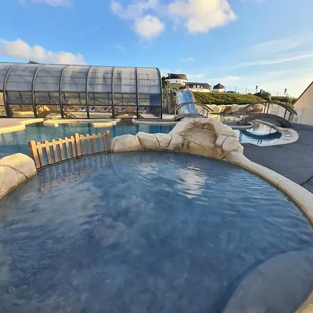 Mobil-home Vue Piscine - La Falaise - La Coquille D'opale Campsite Equihen-Plage